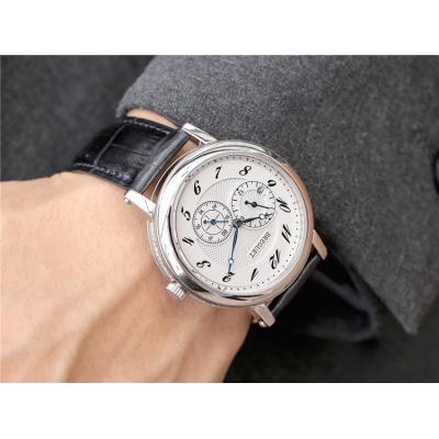 Replica Classique Japan Miyota 8215 Automatic Movement Mens Watch White Dial Leather Strap E04