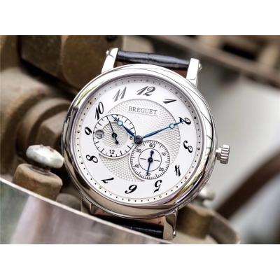 Replica Classique Japan Miyota 8215 Automatic Movement Mens Watch White Dial Leather Strap E04