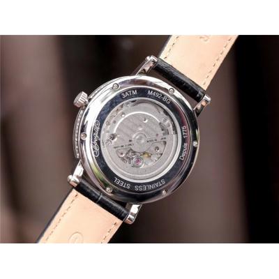 Replica Classique Japan Miyota 8215 Automatic Movement Mens Watch White Dial Leather Strap E04