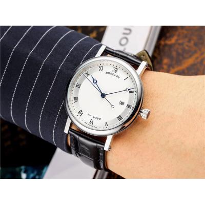 Replica Classique A21J Automatic Movement Mens Watch White Dial Leather Strap A E06