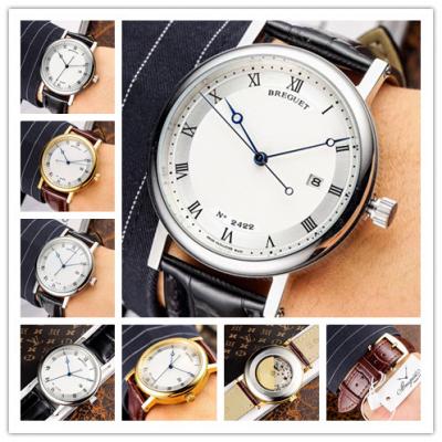 Replica Classique A21J Automatic Movement Mens Watch White Dial Leather Strap A E06