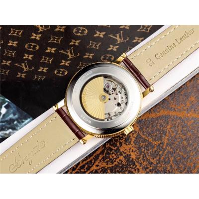 Replica Classique A21J Automatic Movement Mens Watch White Dial Leather Strap A E06