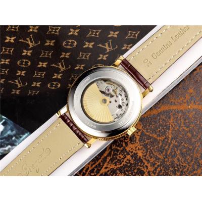 Replica Classique A21J Automatic Movement Mens Watch White Dial Leather Strap B E06