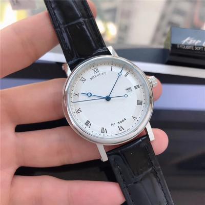 Replica Classique Japan Miyota 8215 Automatic Movement Mens Watch White Dial Leather Strap E07