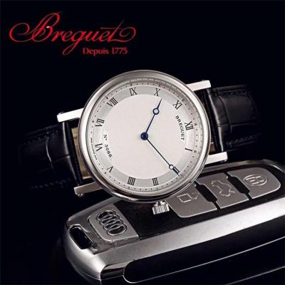 Replica Classique Japan Miyota 8215 Automatic Movement Mens Watch White Dial Leather Strap E09