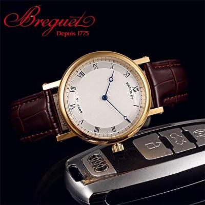 Replica Classique Japan Miyota 8215 Automatic Movement Mens Watch White Dial Leather Strap E09