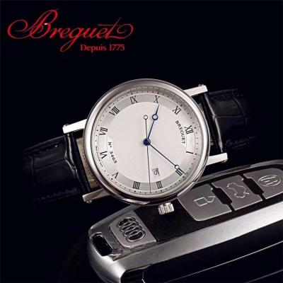 Replica Classique Japan Miyota 8215 Automatic Movement Mens Watch White Dial Leather Strap E09