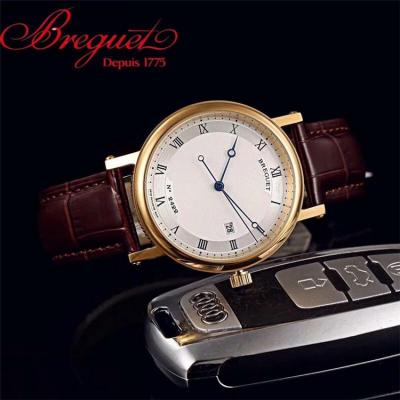 Replica Classique Japan Miyota 8215 Automatic Movement Mens Watch White Dial Leather Strap E09