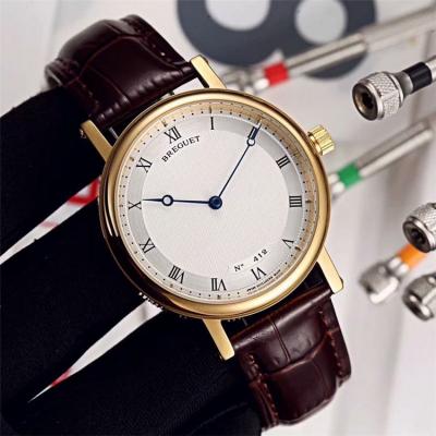 Replica Classique Japan Miyota 8215 Automatic Movement Mens Watch White Dial Leather Strap A E10