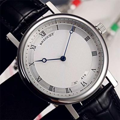 Replica Classique Japan Miyota 8215 Automatic Movement Mens Watch White Dial Leather Strap A E10