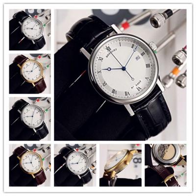 Replica Classique Japan Miyota 8215 Automatic Movement Mens Watch White Dial Leather Strap B E10