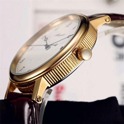 Replica Classique Japan Miyota 8215 Automatic Movement Mens Watch White Dial Leather Strap C E10