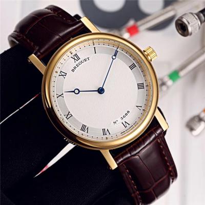 Replica Classique Japan Miyota 8215 Automatic Movement Mens Watch White Dial Leather Strap E11