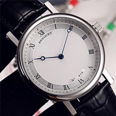 Replica Classique Japan Miyota 8215 Automatic Movement Mens Watch White Dial Leather Strap E11