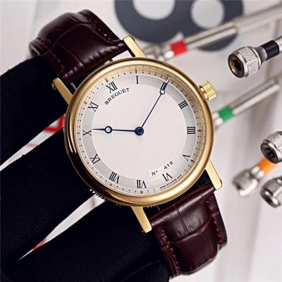 Replica Classique Japan Miyota 8215 Automatic Movement Mens Watch White Dial Leather Strap E11