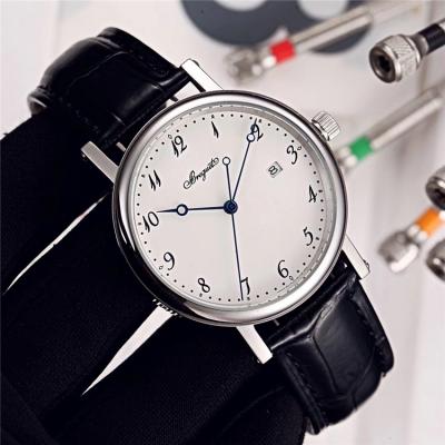 Replica Classique Japan Miyota 8215 Automatic Movement Mens Watch White Dial Leather Strap E13