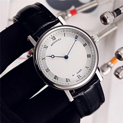 Replica Classique Japan Miyota 8215 Automatic Movement Mens Watch White Dial Leather Strap E13