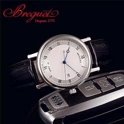 Replica Classique Japan Miyota 8215 Automatic Movement Mens Watch White Dial Leather Strap E14