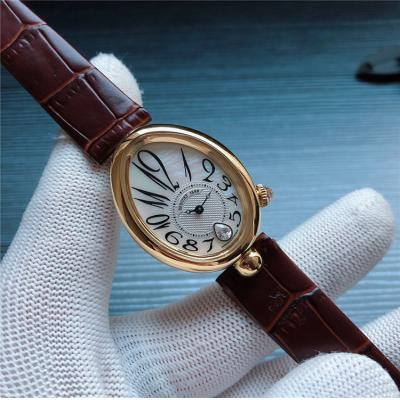 Replica Reine De Naples A21J Automatic Movement Womens Watch MOP Dial Leather Strap E15