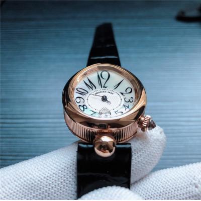 Replica Reine De Naples A21J Automatic Movement Womens Watch MOP Dial Leather Strap E15