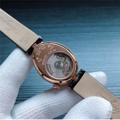 Replica Reine De Naples A21J Automatic Movement Womens Watch MOP Dial Leather Strap E15