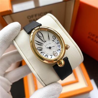 Replica Reine De Naples A21J Automatic Movement Womens Watch MOP Dial Diamonds Case Leather Strap E16