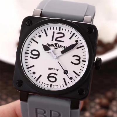 Replica Instruments A21J Automatic Movement Mens Watch White Dial Rubber Strap F03