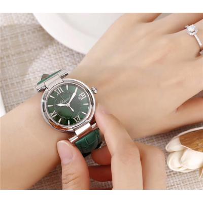 Replica Imperiale Swiss Quartz Movement Womens Watch Green Dial Leather Strap A C01