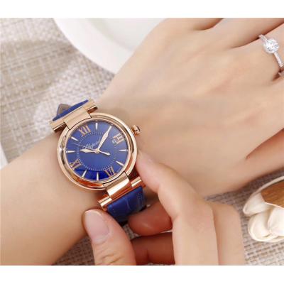 Replica Imperiale Swiss Quartz Movement Womens Watch Blue Dial Leather Strap B C01