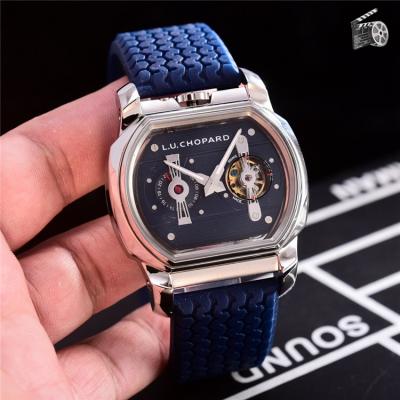 Replica L.U.C A21j Automatic Movement Womens Watch Black Dial Rubber Strap B C02