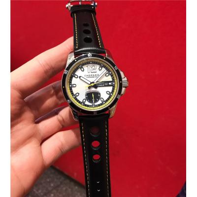 Replica Classic Racing A21j Automatic Movement Mens Watch White Dial Leather Strap C04