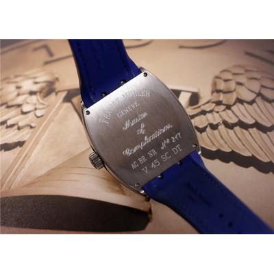 Replica Vanguard  A21j Automatic Movement Mens Watch Blue Dial Leather Strap E01