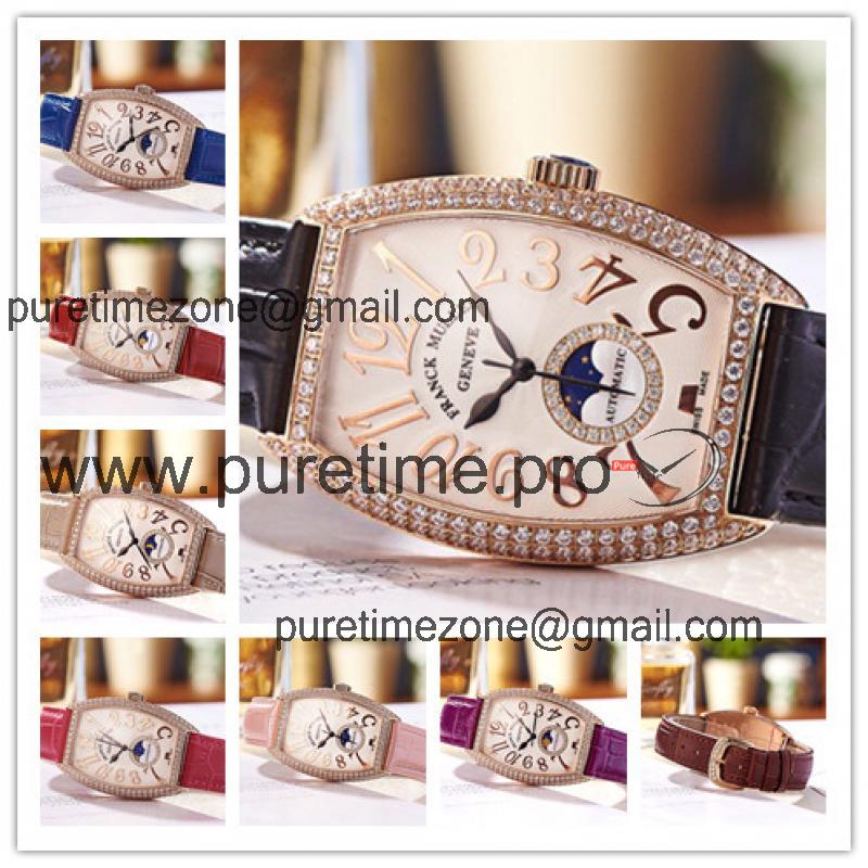 Replica Models Swiss Quartz Movement Womens Watch White Dial Leather Strap B E26