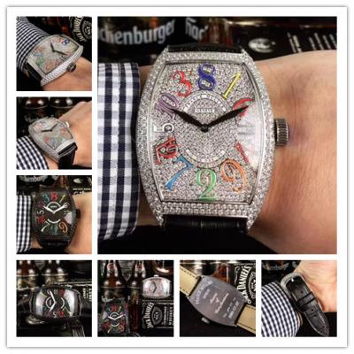 Replica Collection A21j Automatic Movement Mens Watch Diamonds Dial Leather Strap A E08