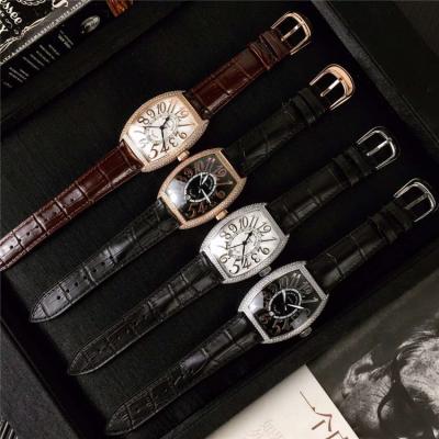 Replica Models A21j Automatic Movement Mens Watch White Dial Diamonds Case Leather Strap E09