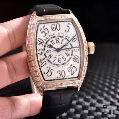 Replica Vanguard Japan Miyota 8215 Automatic Movement Mens Watch White Dial Diamonds Case Leather Strap E20