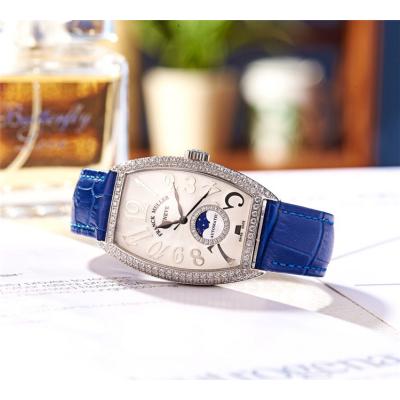 Replica Models Swiss Quartz Movement Womens Watch White Dial Leather Strap A E26