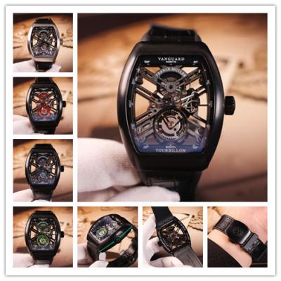 Replica Giga Tourbillon A21j Automatic Movement Mens Watch Skeleton Dial Leather Strap E32