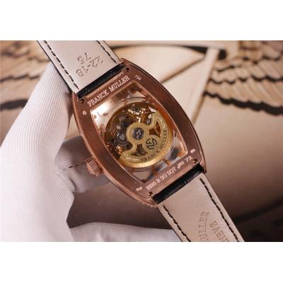 Replica Models A21j Automatic Movement Mens Watch Skeleton Diamonds Dial Diamonds Case Leather Strap E35