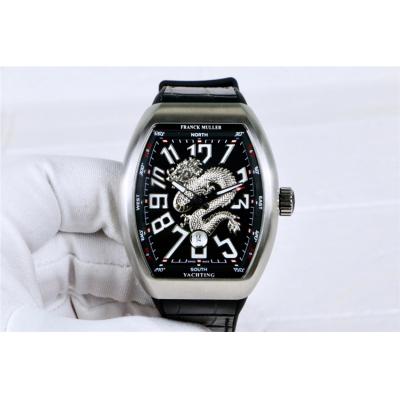 Replica Models A21j Automatic Movement Mens Watch Black Dial Leather Strap E40