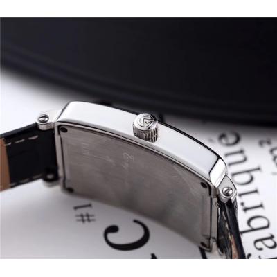 Replica Long Island Swiss Quartz Movement Womens Watch Creamy-White Dial Leather Strap E52