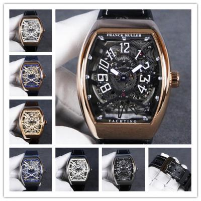 Replica Vanguard A21j Automatic Movement Mens Watch Skeleton Dial Leather Strap E56