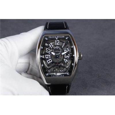 Replica Vanguard A21j Automatic Movement Mens Watch Skeleton Dial Leather Strap E56