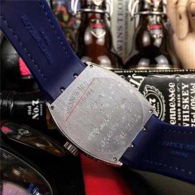 Replica Yachting Japan Miyota 8215 Automatic Movement Mens Watch Blue Dial Diamonds Case Leather Strap E58