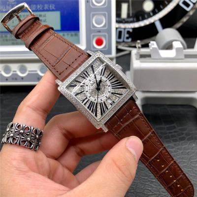 Replica Ladies'Collection A2813 Automatic Movement Womens Watch Full Diamonds Dial Diamonds Case Leather Strap E86