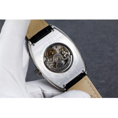 Replica Vanguard A21j Automatic Movement Mens Watch Full Diamonds Dial Diamonds Case Leather Strap E91