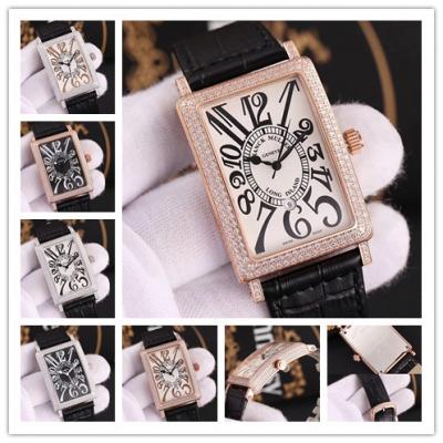 Replica Long Island Swiss Quartz Movement Womens Watch White Dial Full Diamonds Case Leather Strap E104