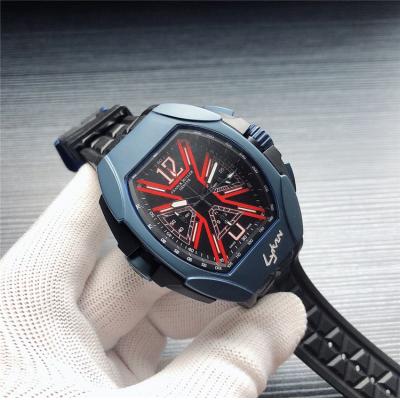 Replica The Conquistador Line Japan VK Quartz Chronograph Mens Watch White Dial Rubber Strap B E112