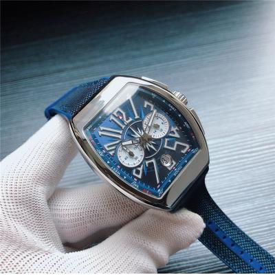 Replica Vanguard Japan Quartz Chronograph Movement Mens Watch Blue Dial Nylon Strap E119