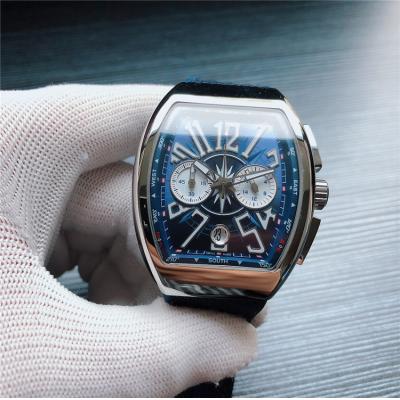 Replica Vanguard Japan Quartz Chronograph Movement Mens Watch Blue Dial Nylon Strap E119